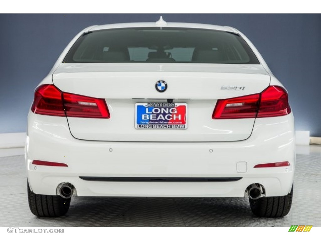 2018 5 Series 530i Sedan - Alpine White / Black photo #3