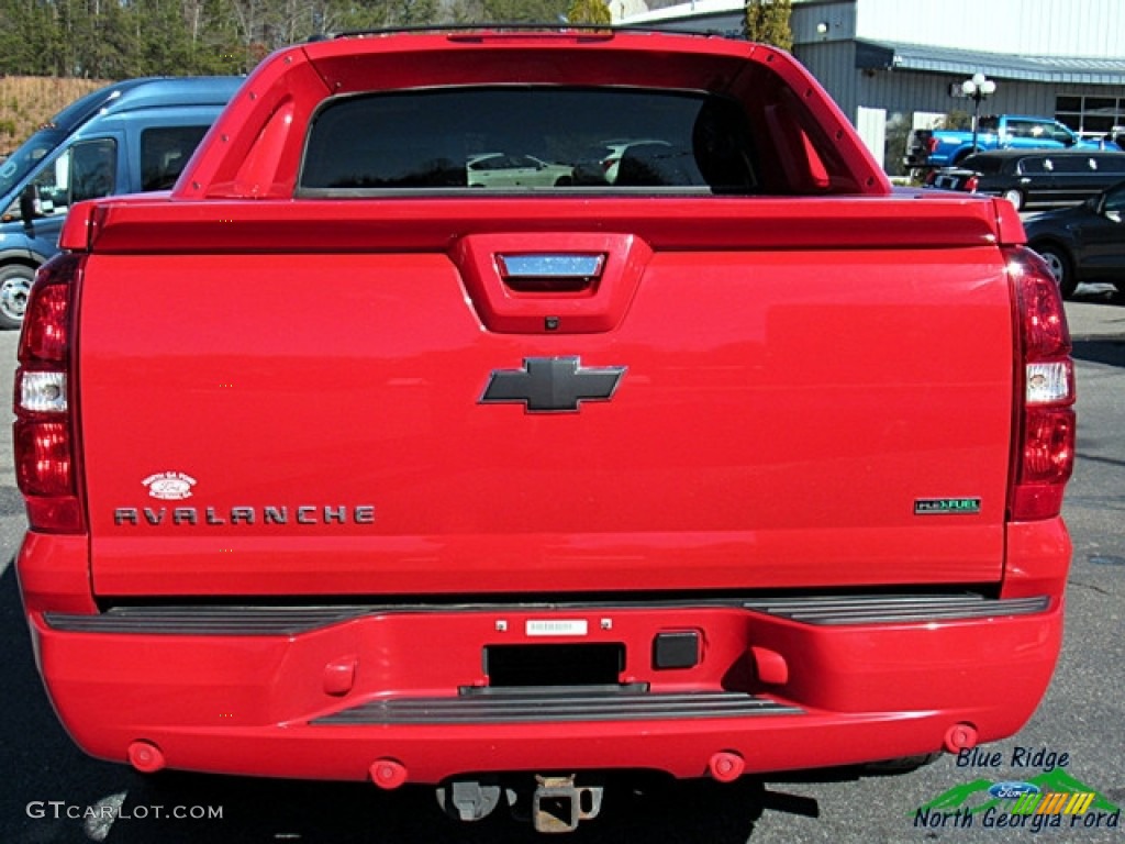 2012 Avalanche LTZ 4x4 - Victory Red / Ebony photo #4