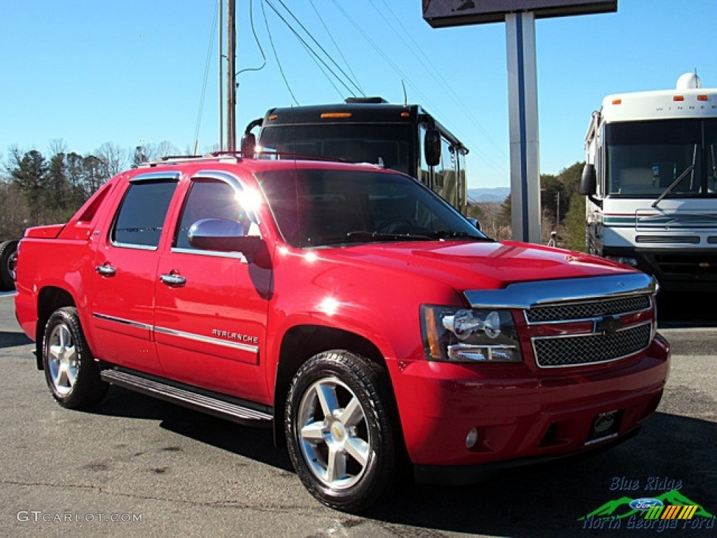 2012 Avalanche LTZ 4x4 - Victory Red / Ebony photo #7