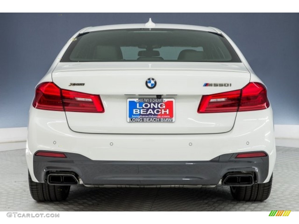 2018 5 Series M550i xDrive Sedan - Alpine White / Black photo #3