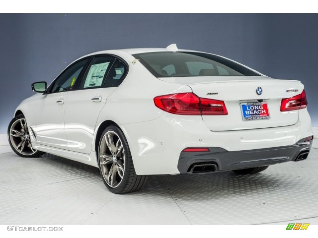 2018 5 Series M550i xDrive Sedan - Alpine White / Black photo #4