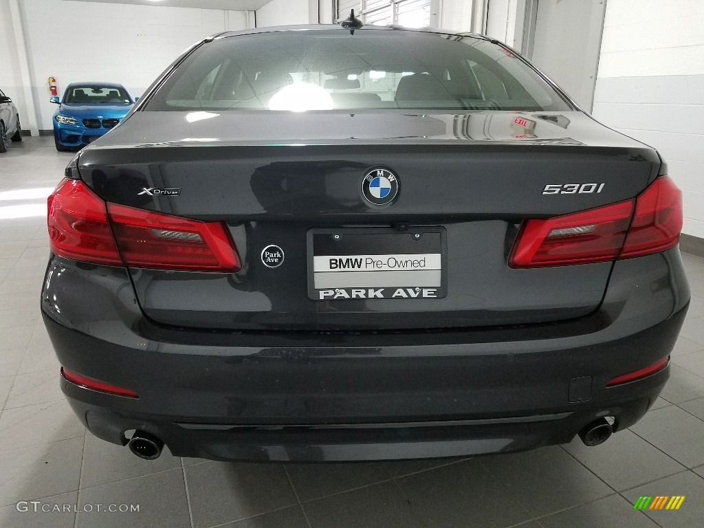 2018 5 Series 530i xDrive Sedan - Dark Graphite Metallic / Black photo #4