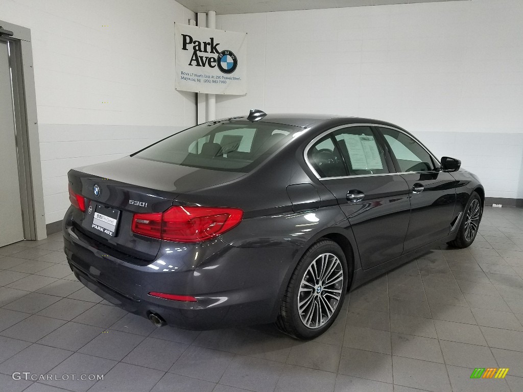 2018 5 Series 530i xDrive Sedan - Dark Graphite Metallic / Black photo #5