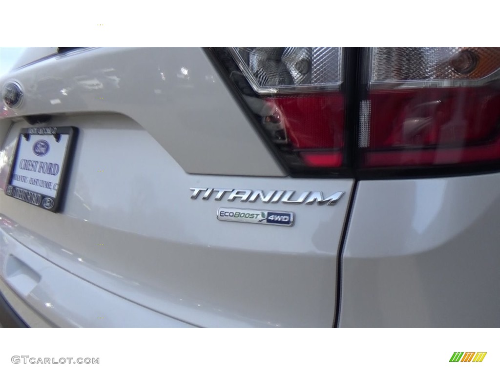 2018 Escape Titanium 4WD - White Platinum / Charcoal Black photo #9