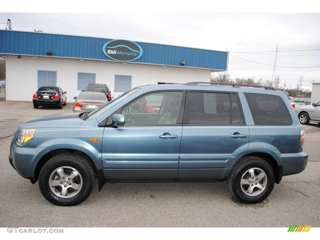 2006 Pilot EX-L - Steel Blue Metallic / Gray photo #2