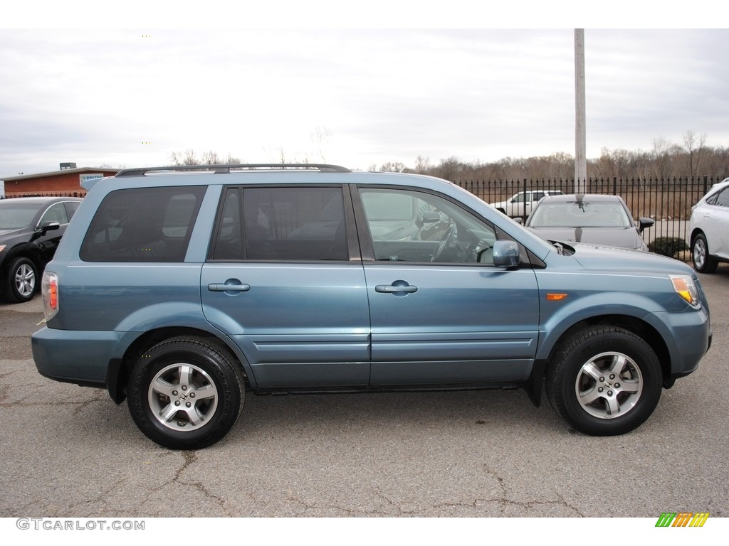 2006 Pilot EX-L - Steel Blue Metallic / Gray photo #6