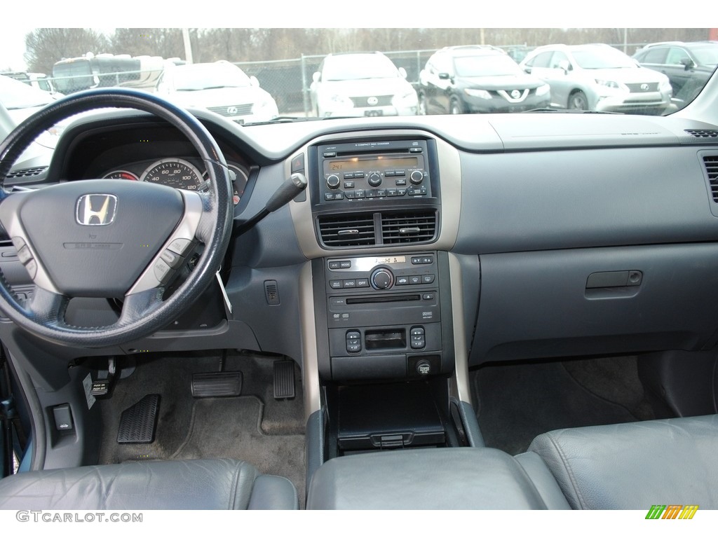 2006 Pilot EX-L - Steel Blue Metallic / Gray photo #9