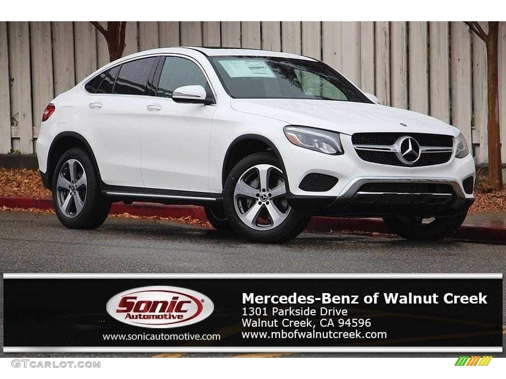 2018 GLC 300 4Matic Coupe - Polar White / Black photo #1