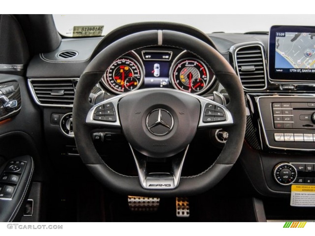 2018 Mercedes-Benz GLE 63 S AMG 4Matic Black Steering Wheel Photo #124992864