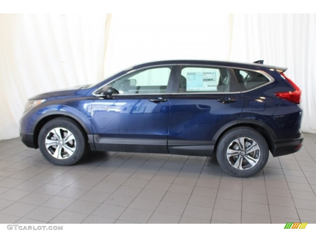 2018 CR-V LX - Obsidian Blue Pearl / Gray photo #5