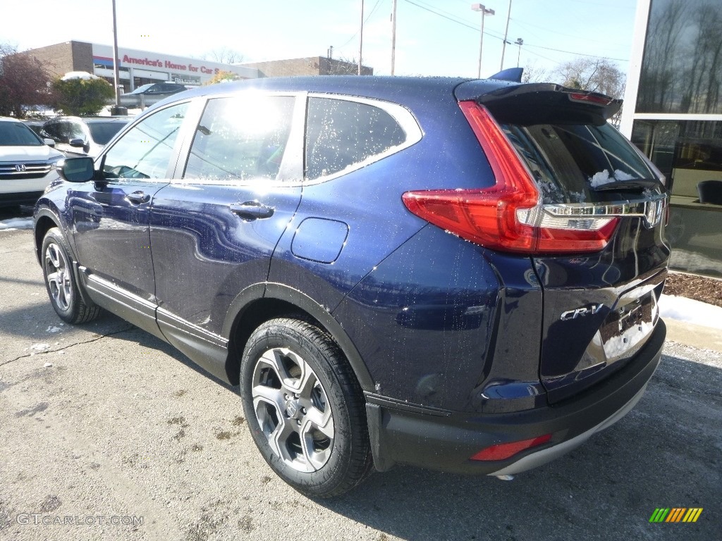 2018 CR-V EX AWD - Obsidian Blue Pearl / Gray photo #2