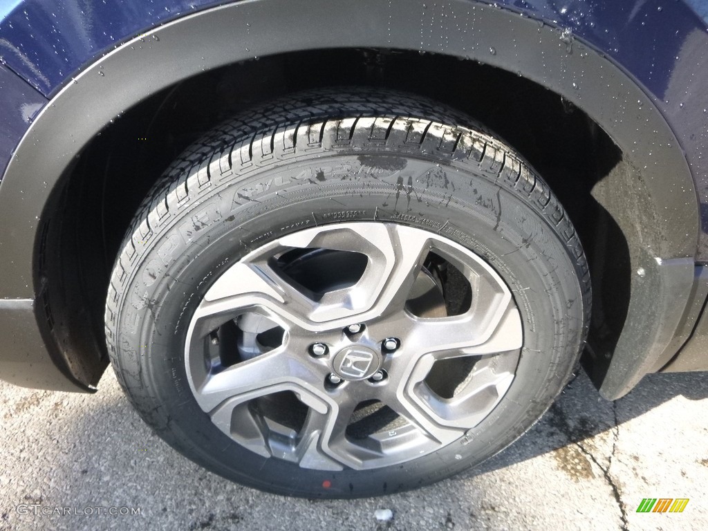 2018 CR-V EX AWD - Obsidian Blue Pearl / Gray photo #7