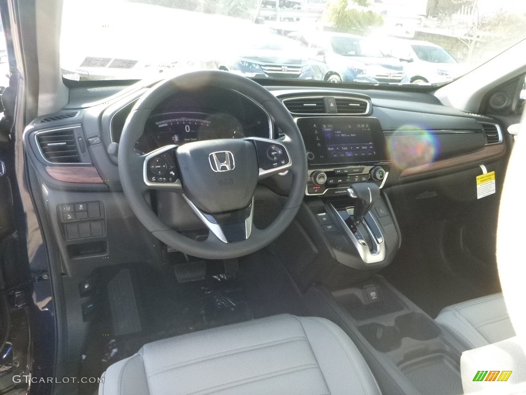 2018 CR-V EX AWD - Obsidian Blue Pearl / Gray photo #10