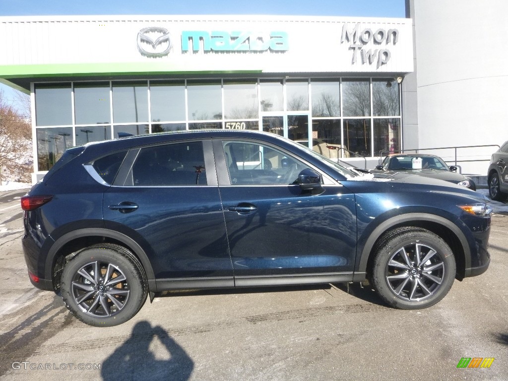2018 CX-5 Touring AWD - Deep Crystal Blue Mica / Black photo #1