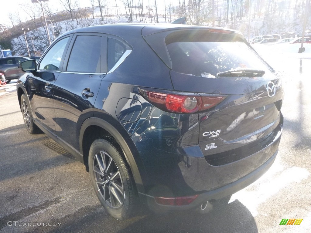 2018 CX-5 Touring AWD - Deep Crystal Blue Mica / Black photo #6