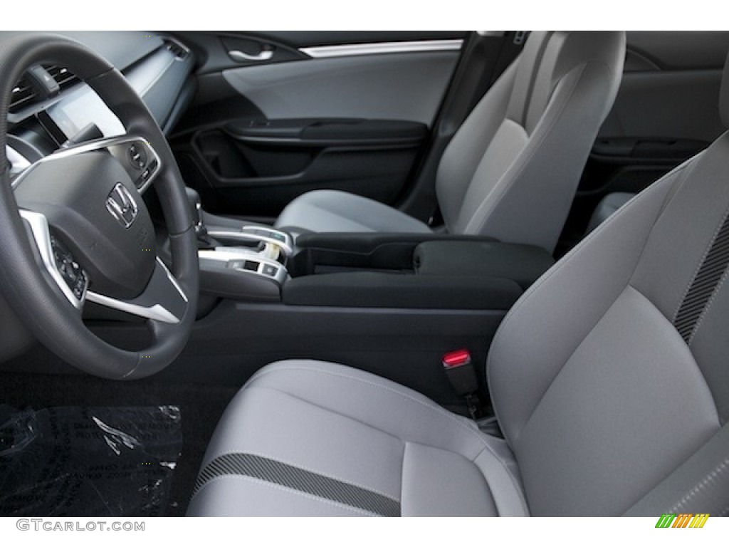 2018 Civic EX Sedan - Cosmic Blue Metallic / Gray photo #9