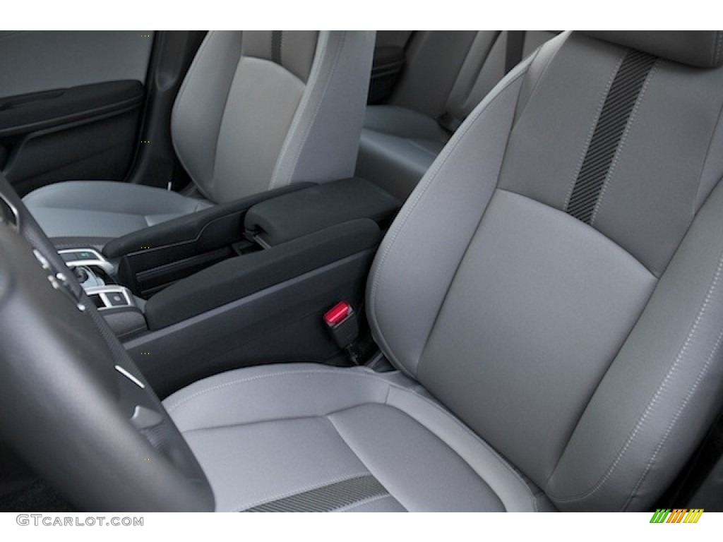 2018 Civic EX Sedan - Cosmic Blue Metallic / Gray photo #11