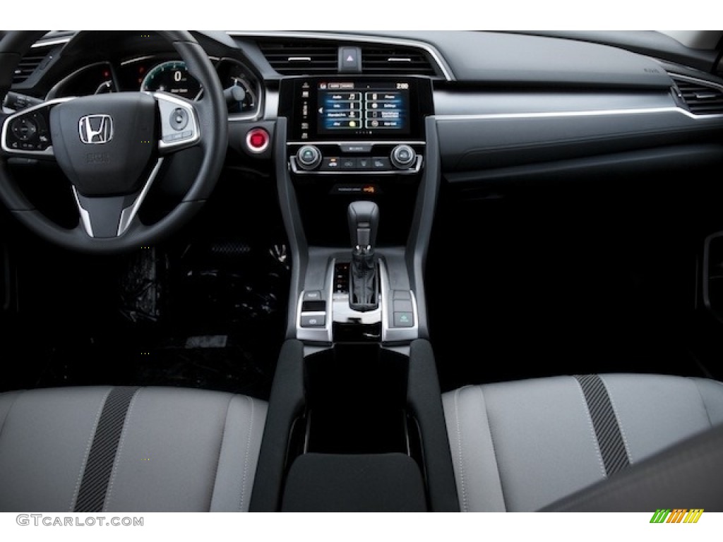 2018 Civic EX Sedan - Cosmic Blue Metallic / Gray photo #13