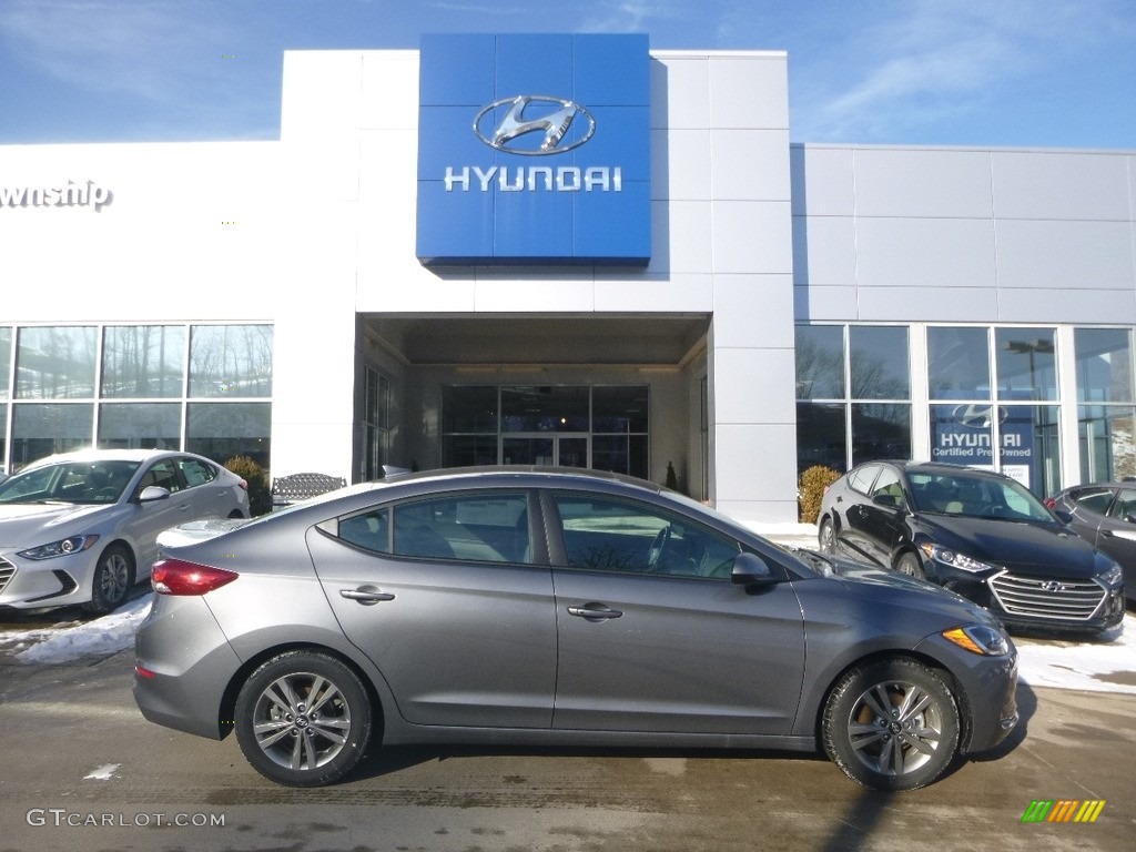 2018 Elantra Value Edition - Galactic Gray / Gray photo #1