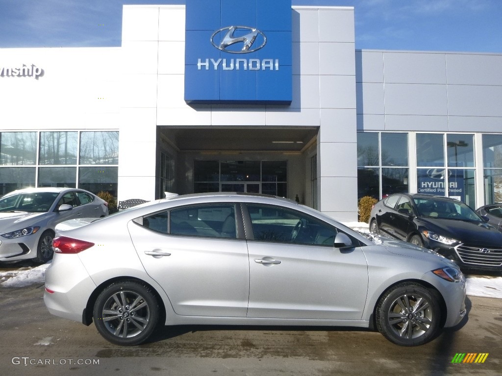 2018 Elantra Value Edition - Symphony Silver / Black photo #1