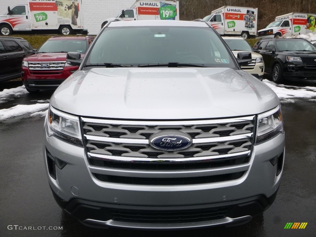 2018 Explorer XLT 4WD - Ingot Silver / Ebony Black photo #4
