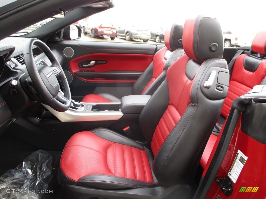 Ebony/Pimento Interior 2017 Land Rover Range Rover Evoque Convertible HSE Dynamic Photo #125002435