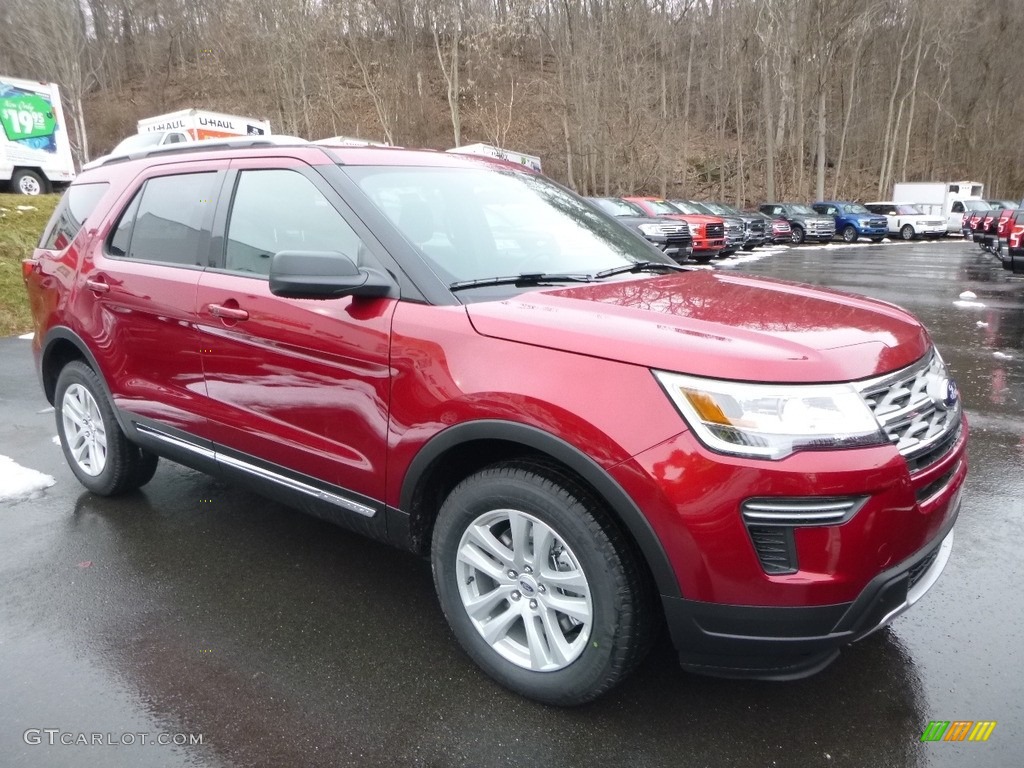 2018 Explorer XLT 4WD - Ruby Red / Ebony Black photo #3