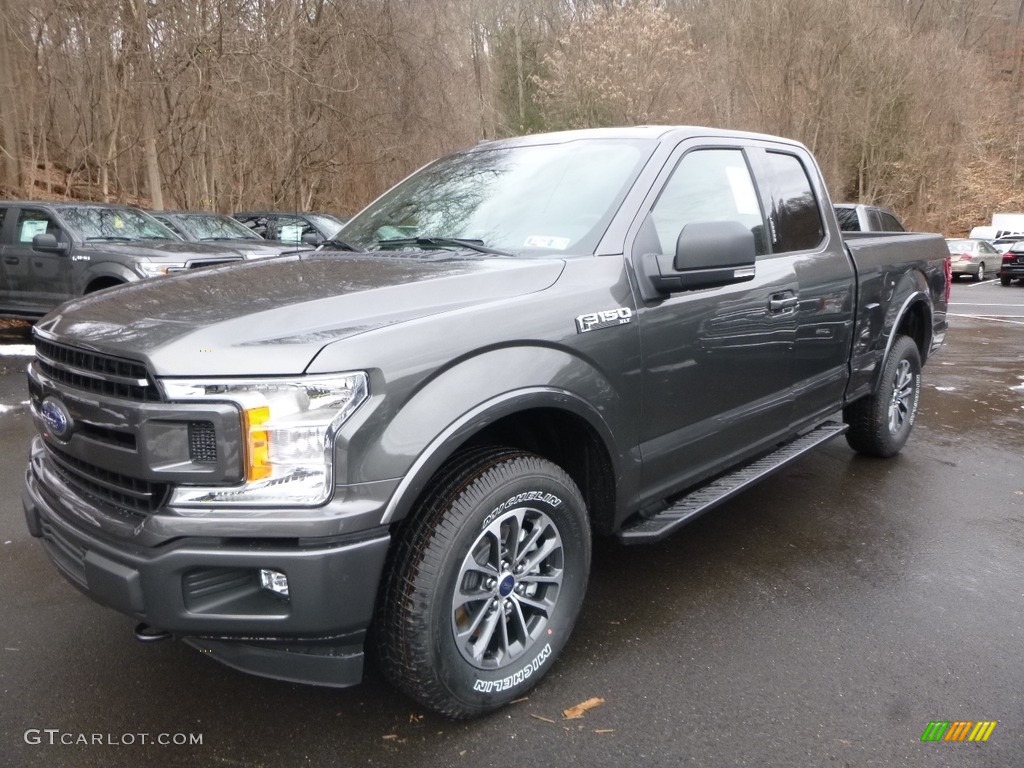 2018 F150 XLT SuperCab 4x4 - Stone Gray / Black photo #5