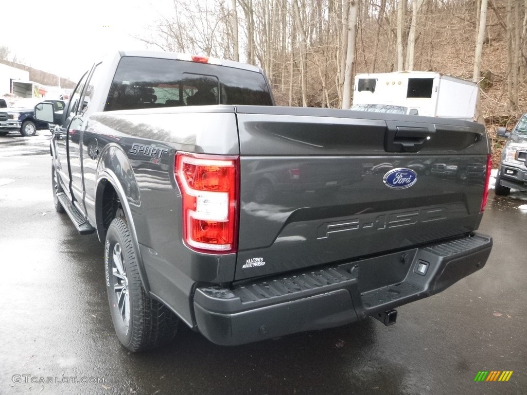 2018 F150 XLT SuperCab 4x4 - Stone Gray / Black photo #6