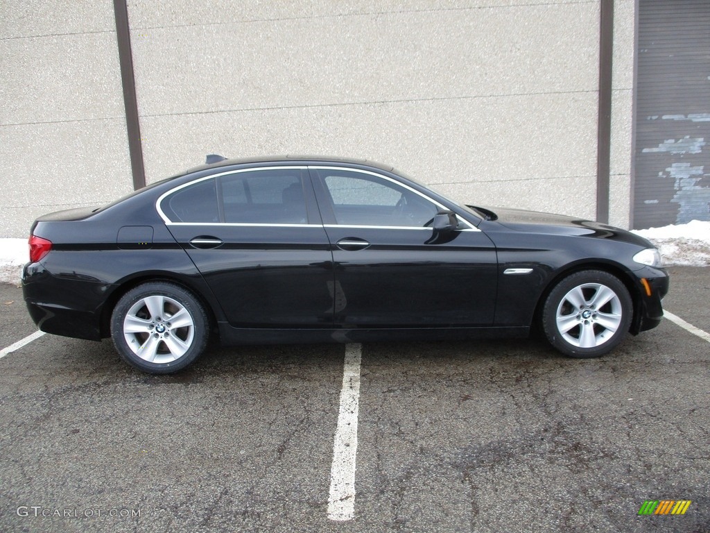 2013 5 Series 528i xDrive Sedan - Jet Black / Cinnamon Brown photo #2