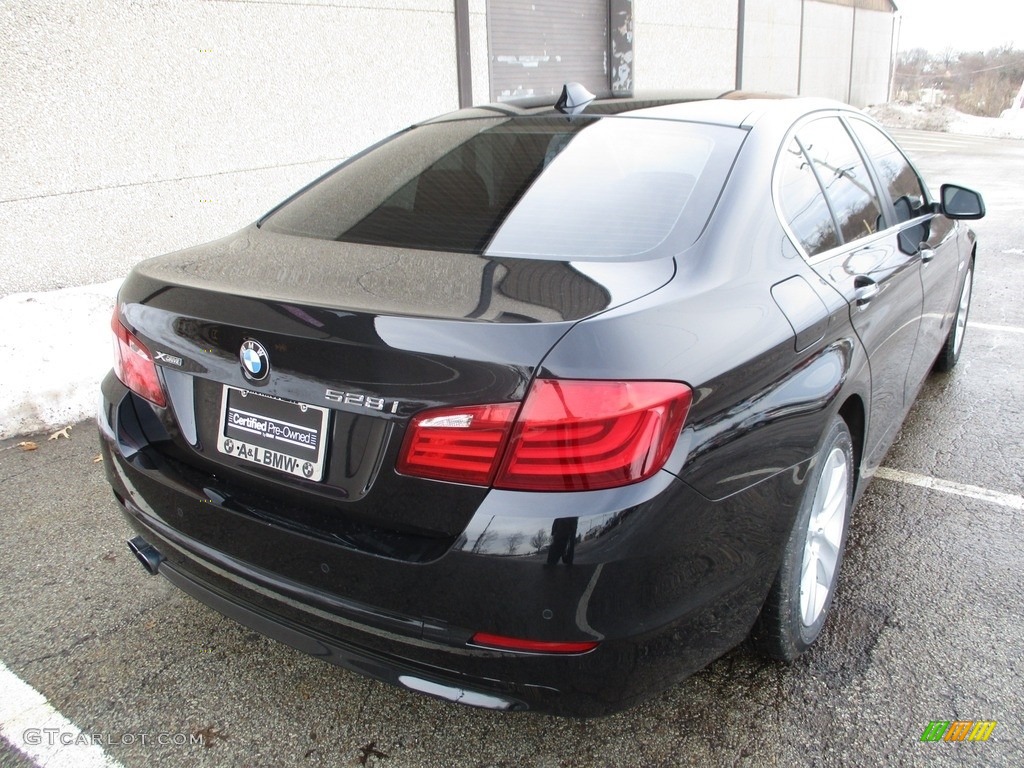 2013 5 Series 528i xDrive Sedan - Jet Black / Cinnamon Brown photo #3