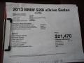2013 Jet Black BMW 5 Series 528i xDrive Sedan  photo #12