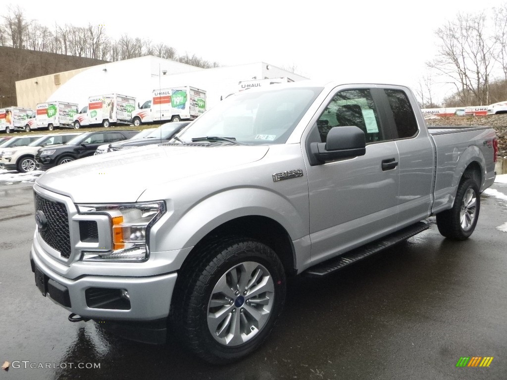 2018 F150 XL SuperCab 4x4 - Ingot Silver / Earth Gray photo #5