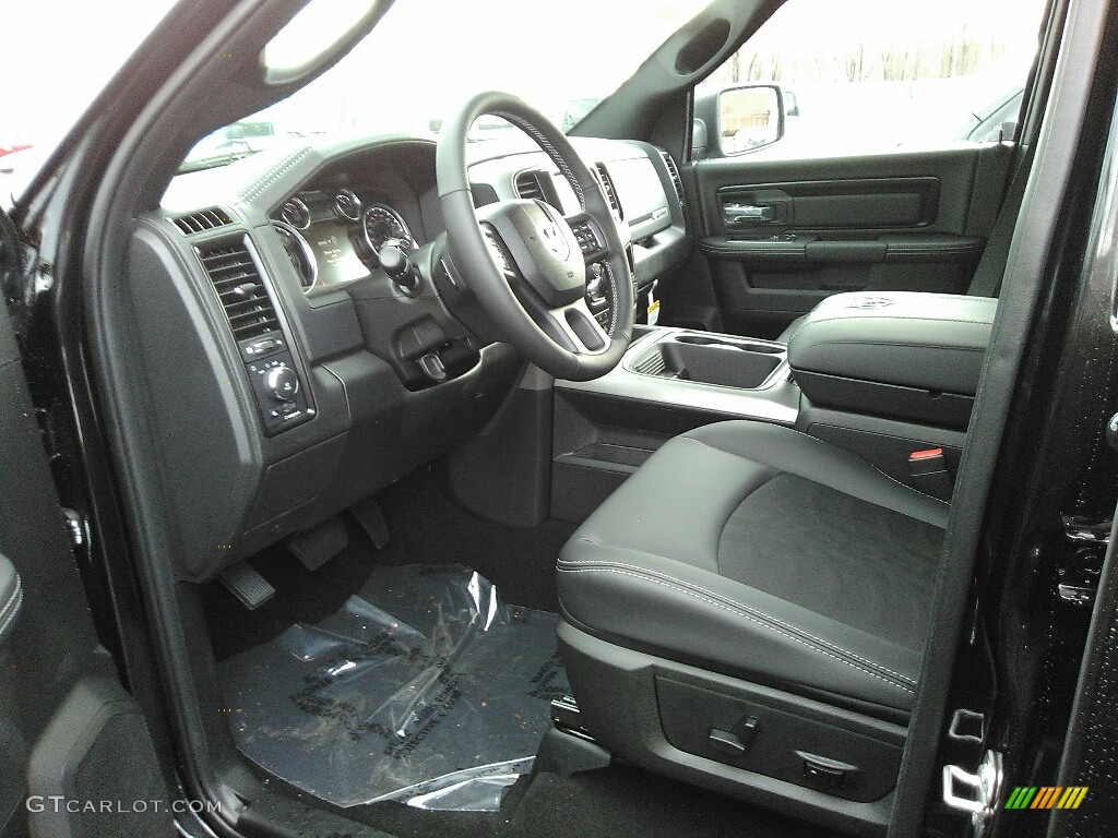 2018 1500 Rebel Crew Cab 4x4 - Brilliant Black Crystal Pearl / Black photo #6