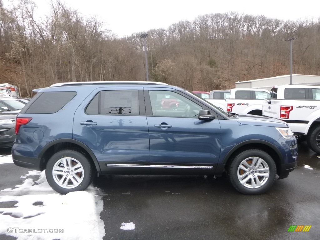 2018 Explorer XLT 4WD - Blue Metallic / Ebony Black photo #1