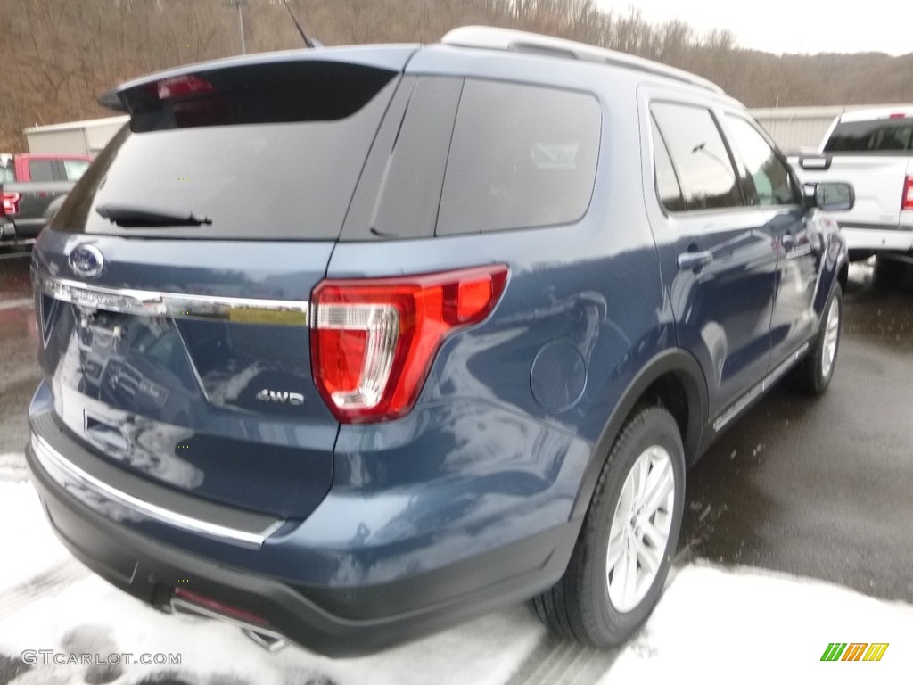 2018 Explorer XLT 4WD - Blue Metallic / Ebony Black photo #2