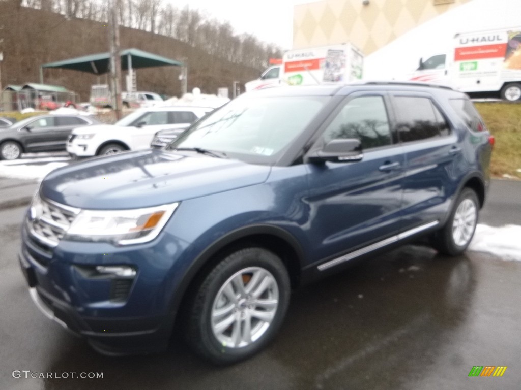 2018 Explorer XLT 4WD - Blue Metallic / Ebony Black photo #5
