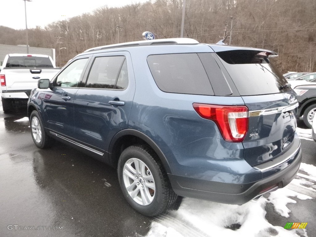 2018 Explorer XLT 4WD - Blue Metallic / Ebony Black photo #6
