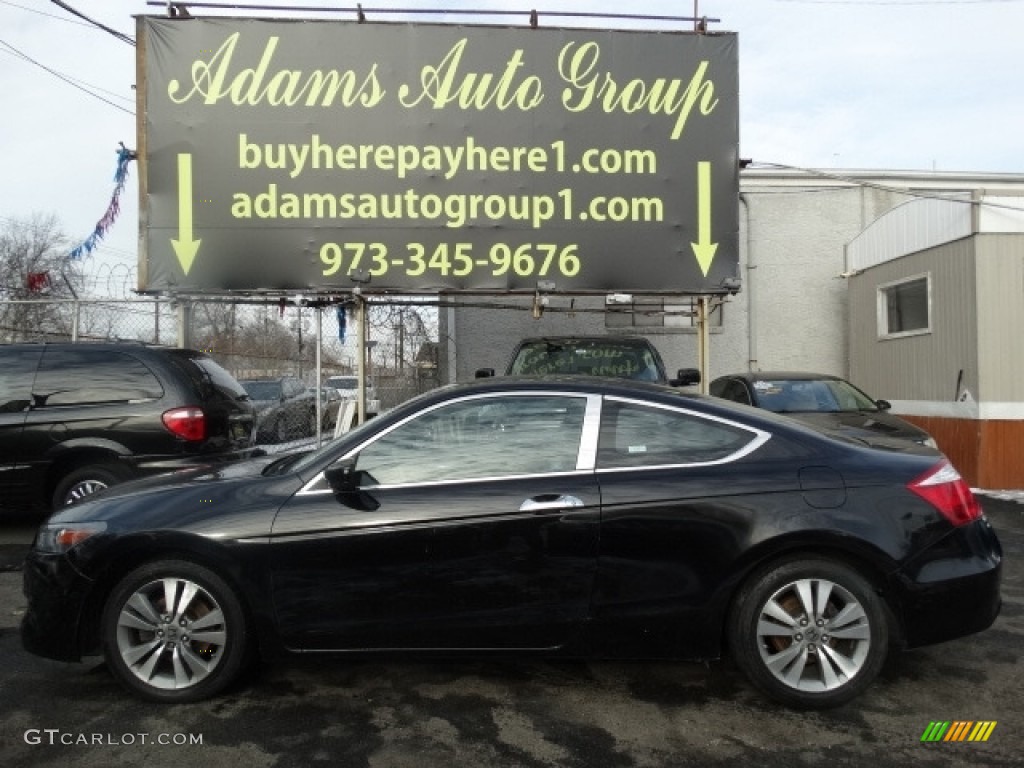 2010 Accord EX-L Coupe - Belize Blue Pearl / Black photo #2