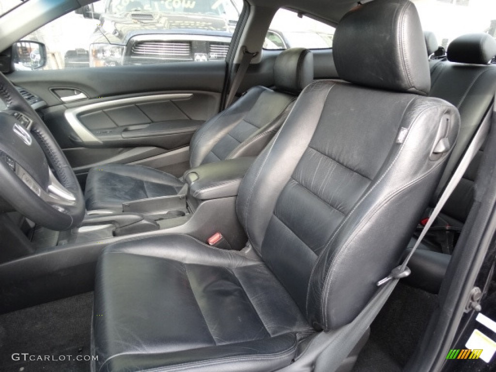 2010 Accord EX-L Coupe - Belize Blue Pearl / Black photo #10