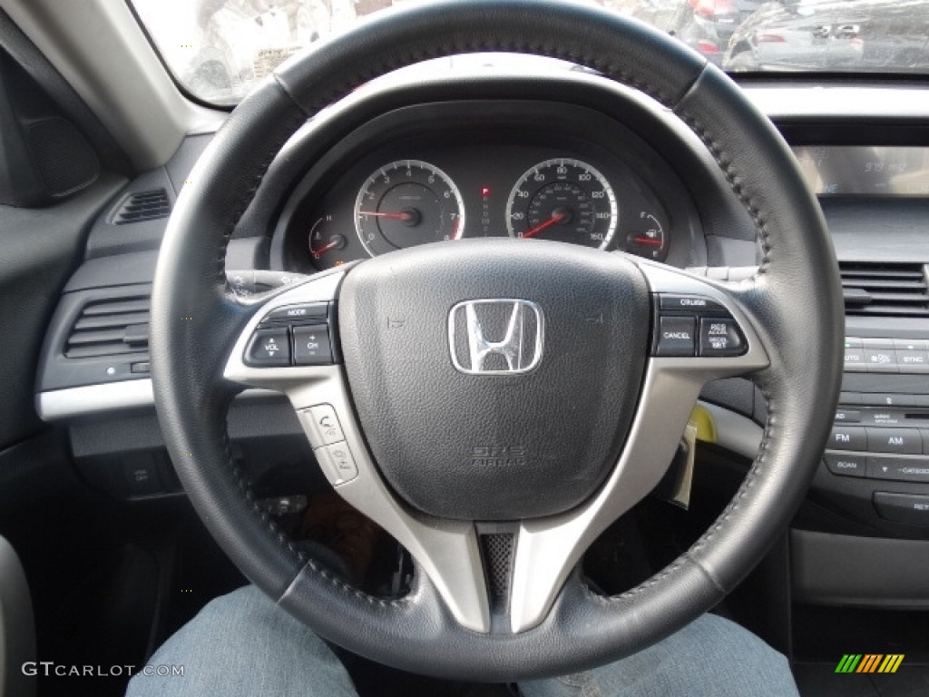 2010 Accord EX-L Coupe - Belize Blue Pearl / Black photo #14
