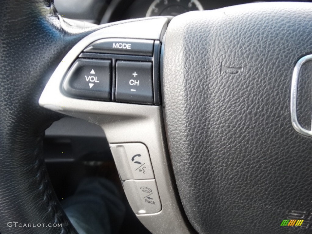 2010 Accord EX-L Coupe - Belize Blue Pearl / Black photo #15