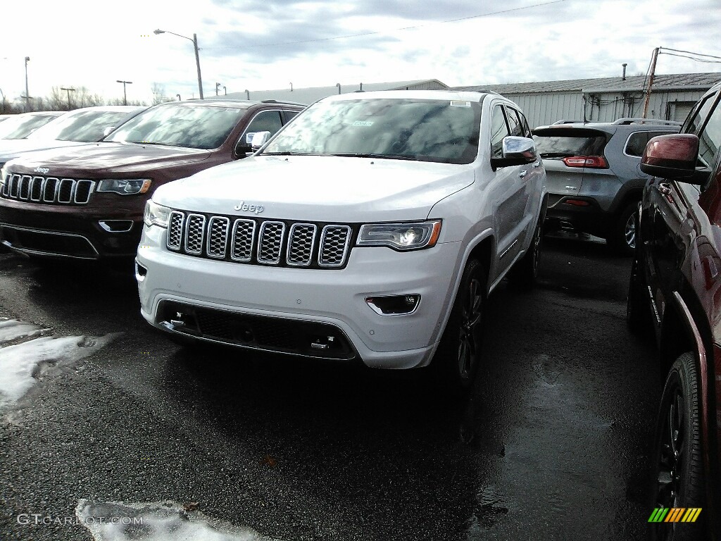 2018 Grand Cherokee Overland 4x4 - Ivory Tri-Coat / Brown/Light Frost Beige photo #1