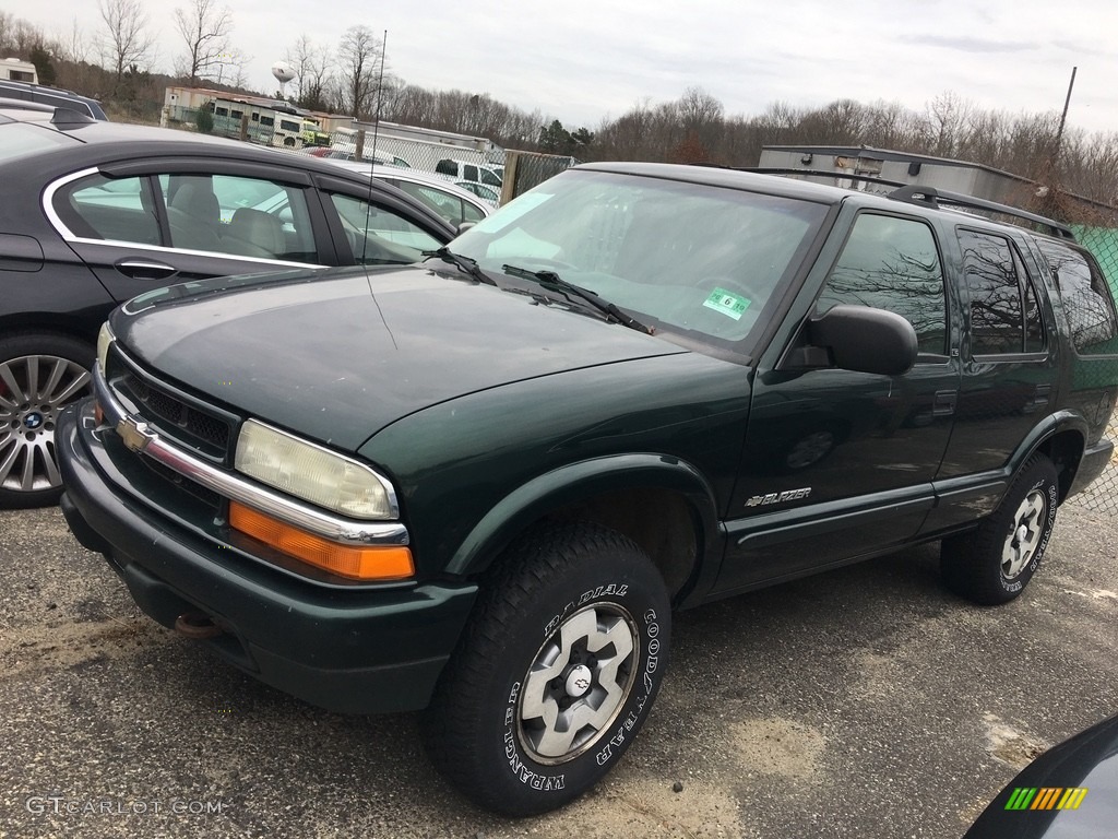 2003 Blazer LS 4x4 - Dark Green Metallic / Graphite photo #1