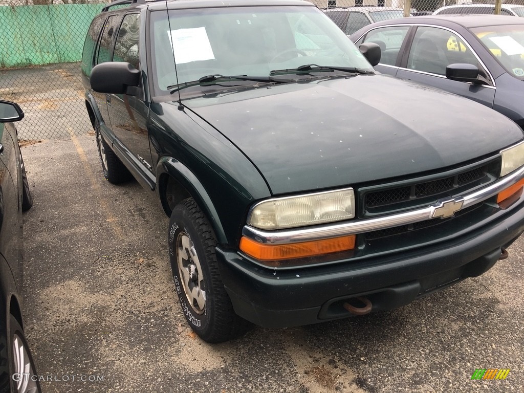 2003 Blazer LS 4x4 - Dark Green Metallic / Graphite photo #5
