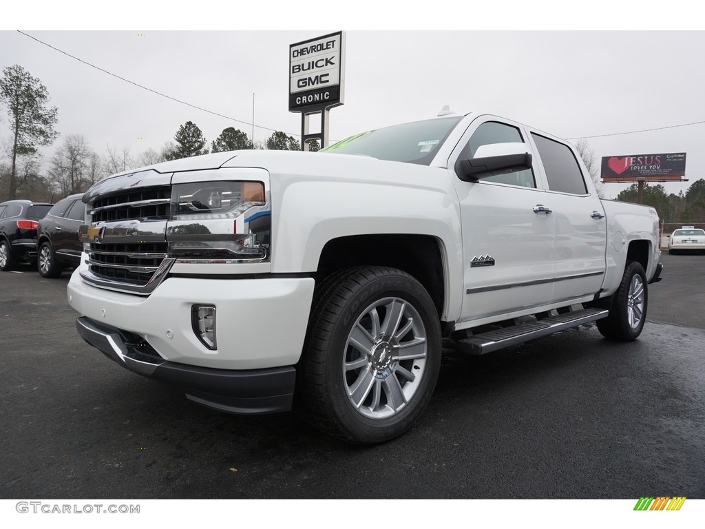 2018 Silverado 1500 High Country Crew Cab 4x4 - Iridescent Pearl Tricoat / High Country Saddle photo #3