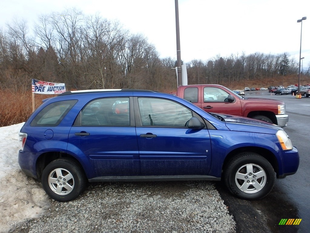 2007 Equinox LS - Laser Blue Metallic / Light Gray photo #4