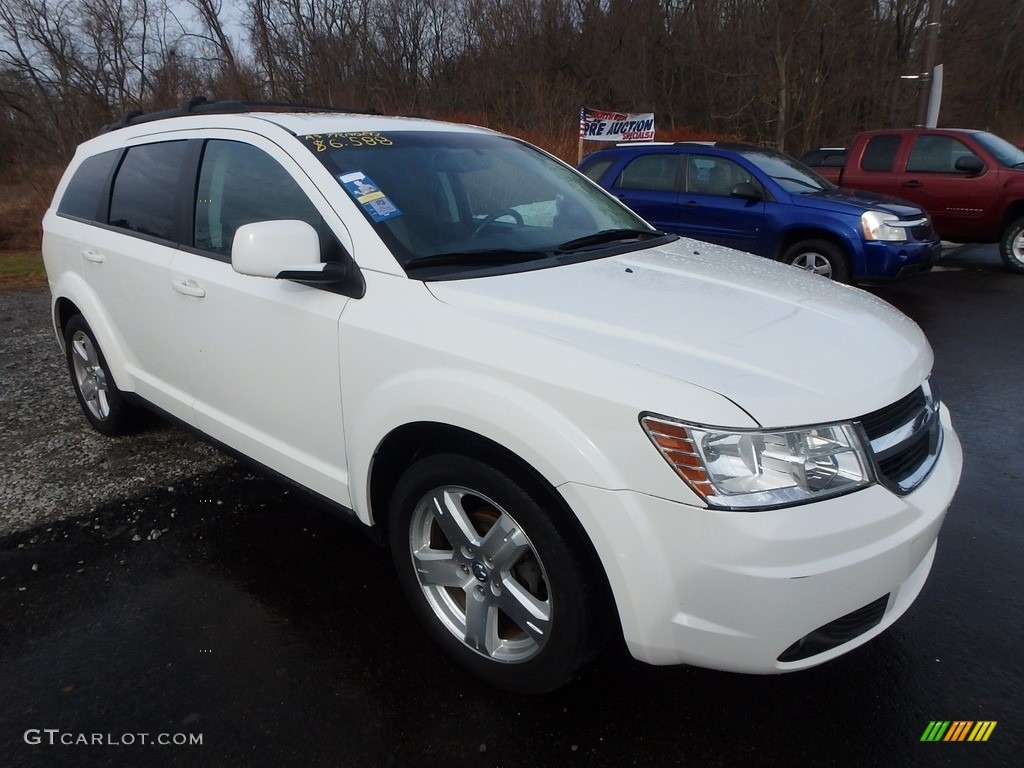 2009 Journey SXT AWD - Stone White / Dark Slate Gray/Light Graystone photo #5