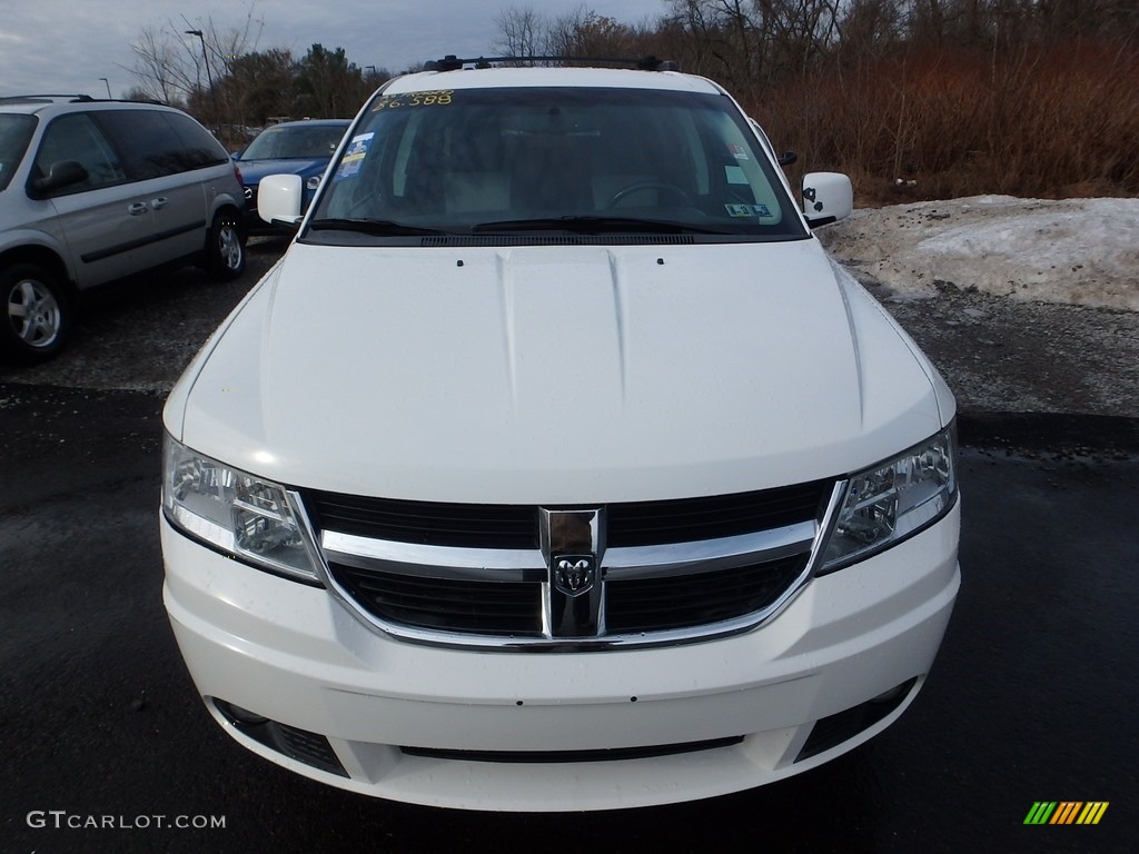 2009 Journey SXT AWD - Stone White / Dark Slate Gray/Light Graystone photo #6