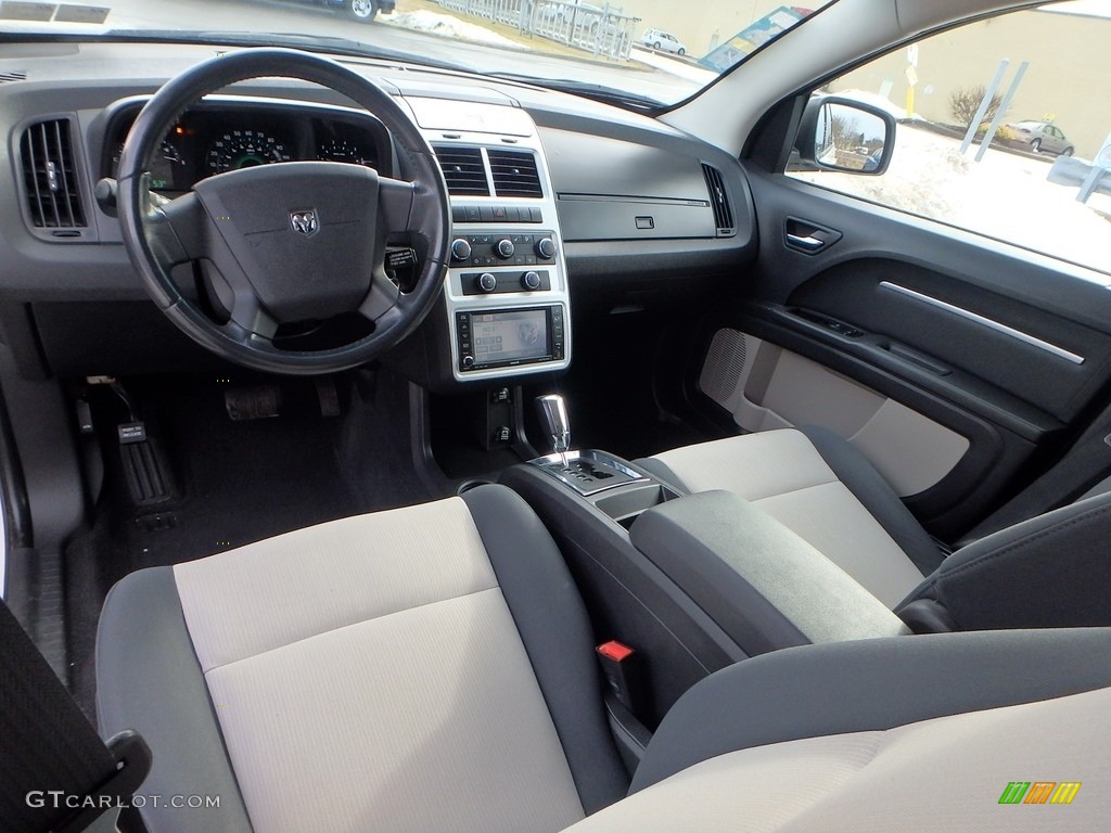 2009 Journey SXT AWD - Stone White / Dark Slate Gray/Light Graystone photo #11